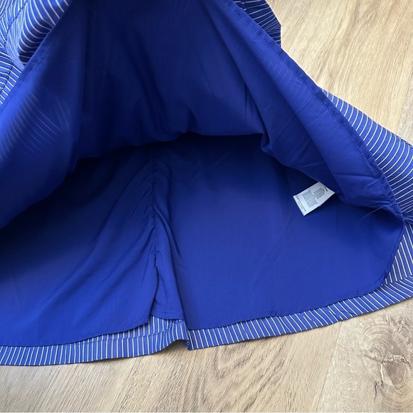 Molly Bracken Blue Pinstripe Mini Dress - Picture 9 of 11